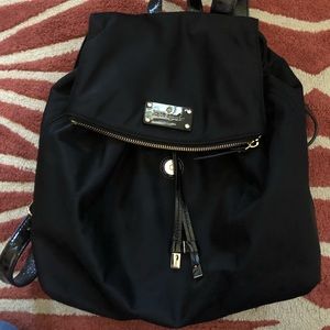 Kate spade  black nylon backpack